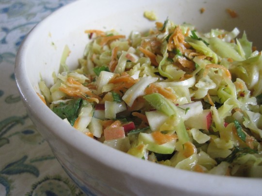 No-Mayo Apple Coleslaw apple recipe